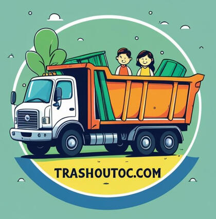 trashoutOC Junk removal truck in Orange County, California
